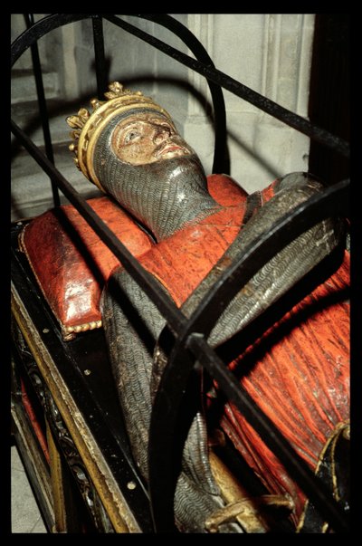 Gloucester Cathedral, beeltenis van de Hertog van Normandië, zoon van Willem de Veroveraar, ca. 1100 door Unbekannt