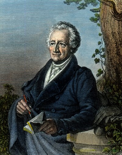 Goethe, 83 jaar oud door Unbekannter Künstler