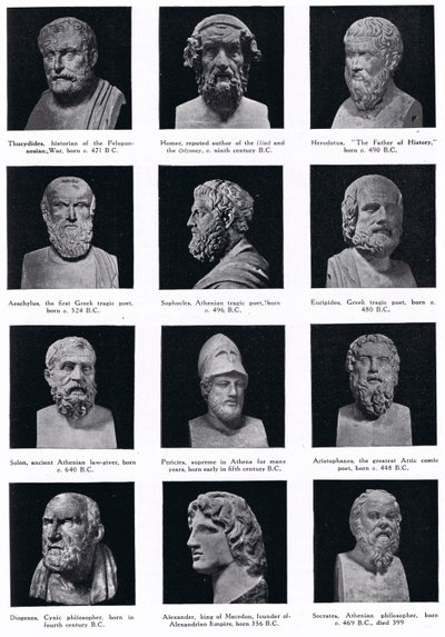Grootheden uit de Griekse geschiedenis, illustratie uit 