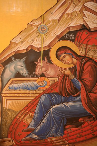 Grieks-orthodoxe icoon die Christus