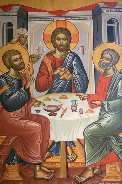 Grieks-orthodoxe Drie-eenheid icoon, Thessaloniki, Griekenland door Unbekannt