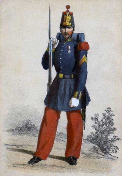 Grenadier van de linie door Unbekannter Künstler