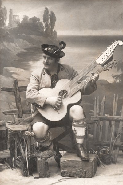 Gustav Rechl, Duitsland 1908 (zwart-wit foto) door Unbekannter Künstler