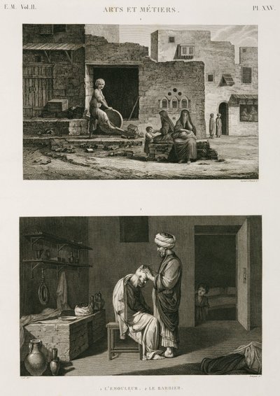 IJzerwaren & Gereedschappen, Messenslijper en kapper, Egypte, ca. 1798 door Unbekannt