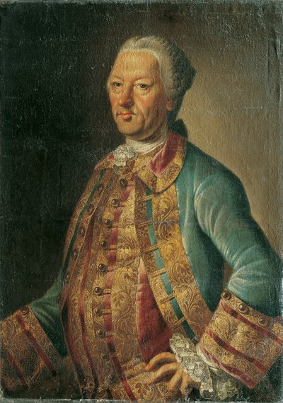 Portret van een heer door Unbekannter Künstler