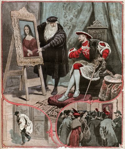 Geschiedenis van de Mona Lisa door Unbekannt