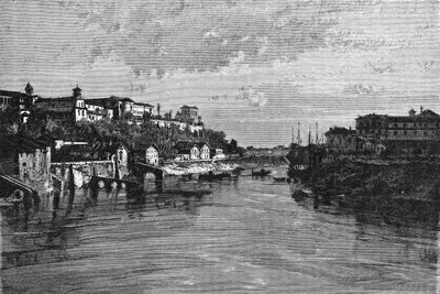 Geschiedenis van Rome. De oever van de Tiber en het verbond van Sint Sabina door Unbekannt