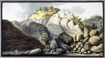 Warmwaterbron in de Solfaterra, nabij Napels, Koninkrijk Napels, c.1760 door Unbekannter Künstler