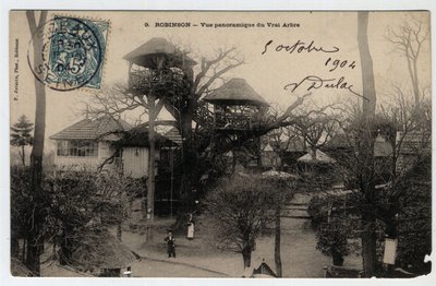 Ile de France, Hauts de Seine (92), Le Plessis Robinson: panoramisch uitzicht op de 