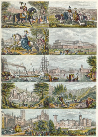 Illustraties gedateerd 1851 door Unbekannter Künstler