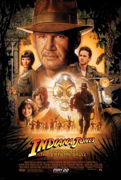 Indiana Jones en het Koninkrijk van de Kristallen Schedel door Steven Spielberg, 2008 (poster) door Unbekannter Künstler
