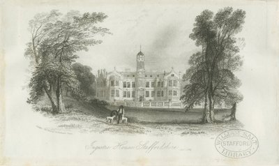 Ingestre Hall door Unbekannt