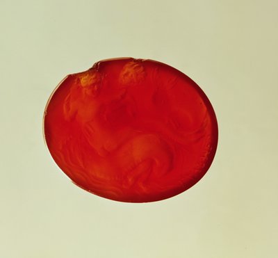 Intaglio van Triton met een nereïde door Unbekannt