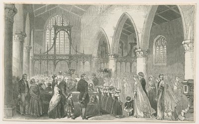 Interieur van Trentham Kerk door Unbekannt