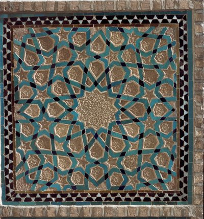Islamitische kunst: zicht op een binnenpaneel van Jameh door Unbekannt