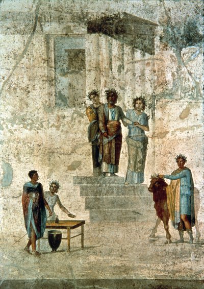 Jason en Pelias, uit het Huis van Jason, of van de Fatale Liefdes, Pompeii door Unbekannter Künstler