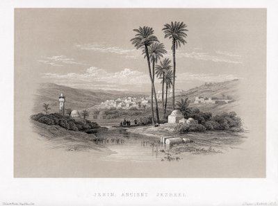 Jenin oud Jezreel door Unbekannter Künstler