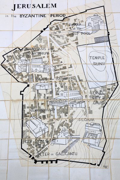 Jeruzalem in de Byzantijnse periode, Jeruzalem, Israël door Unbekannt