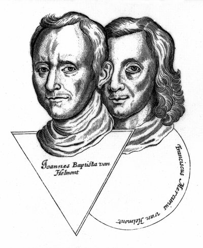 Joannes Baptiste van Helmont en Franciscus Mercurius van Helmont door Unbekannt