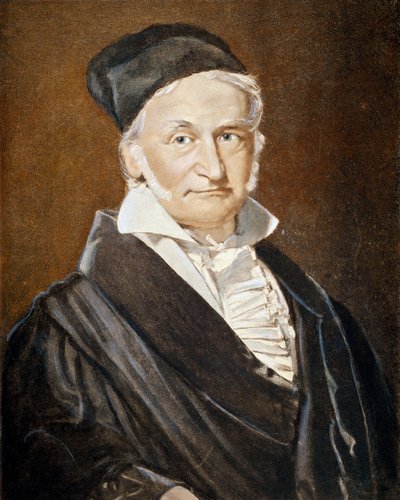 Johann Carl Friedrich Gauss, prent ca. 1830 door Unbekannter Künstler