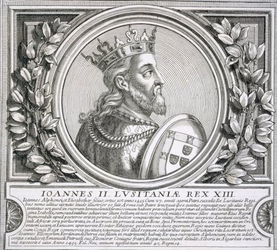 Jan II van Portugal (litho) door Unbekannt