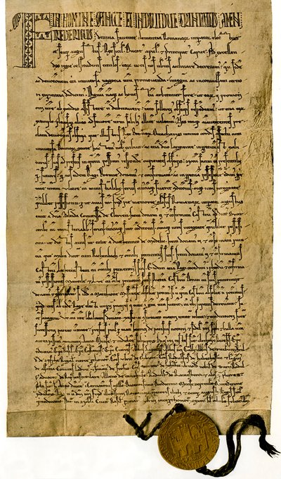 Handvest van Keizer Frederik II van 26 september 1212 door Unbekannter Künstler