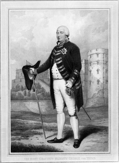 Koning George III, Koning van Groot-Brittannië, ca. 1800 door Unbekannt