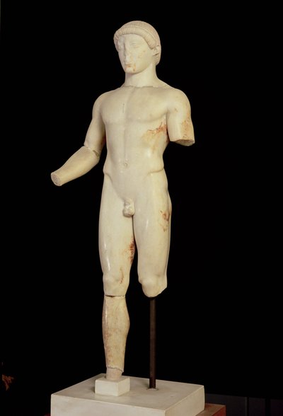 Kouros: de eenbenige jongen door Unbekannt