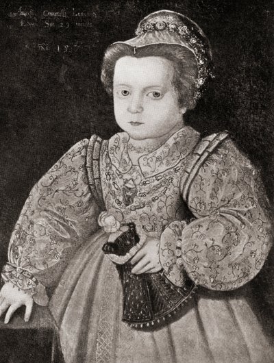 Lady Arbella Stuart als kind, uit The Girl Through the Ages, gepubliceerd 1933 door Unbekannt