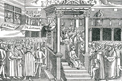 Latimer predikt voor Edward VI door Unbekannter Künstler