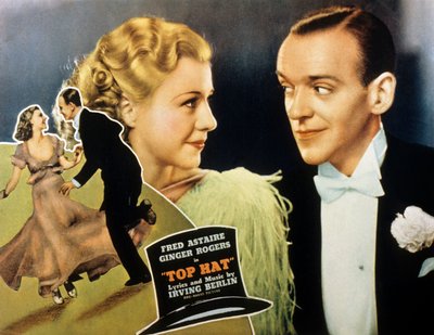De danser van boven (Top Hat) van Mark Sandrich met Ginger Rogers, Fred Astaire door Unbekannt