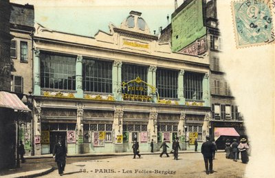 Les Folies-Bergère exterieur, Parijs Beroemde Parijse nachtclub door Unbekannter Künstler