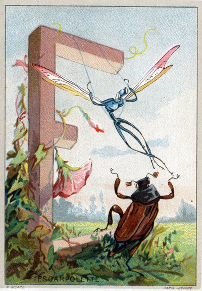 Letter E als Escarpolette (uit Mr. Marinier