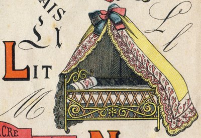 Letter L. Gravure in "ABC Toys". Epinal imaging in chromolithografie, circa 1890. door Unbekannt
