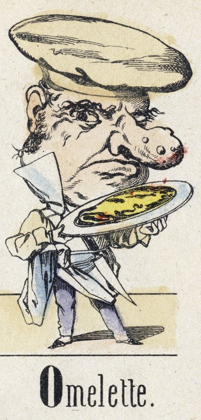 Letter O: Omelet (uit Alphabet van het Oosterse Verhaal) door Unbekannt