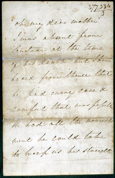 Brief van Florence Nightingale, mei 1856 door Unbekannt