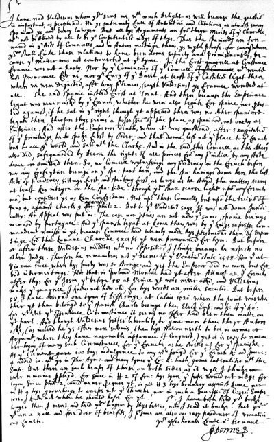 Brief geschreven door John Donne aan Sir Robert Cotton, waarin hij een exemplaar van het verhandeling 