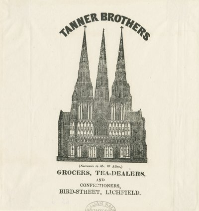 Lichfield Kathedraal - Westgevel door Unbekannt
