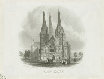 Lichfield Cathedral - Westgevel door Unbekannt