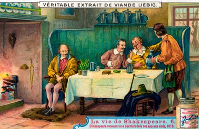 Leven van William Shakespeare (chromo) door Unbekannter Künstler