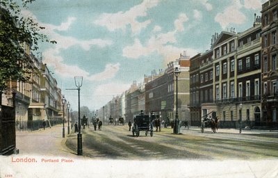 Londen - Portland Place door Unbekannter Künstler