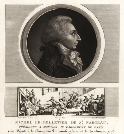 Louis-Michel le Peletier, Markies van Saint-Fargeau (1760-1793), Franse politicus en martelaar van de Franse Revolutie door Unbekannt