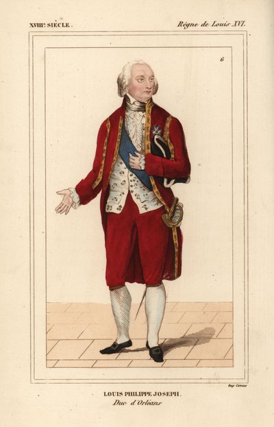 Louis Philippe Joseph, Hertog van Orleans door Unbekannter Künstler
