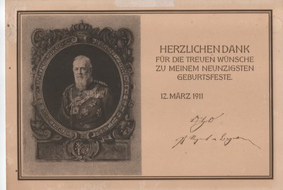 Luitpold Karl Joseph Wilhelm van Beieren door Unbekannter Künstler