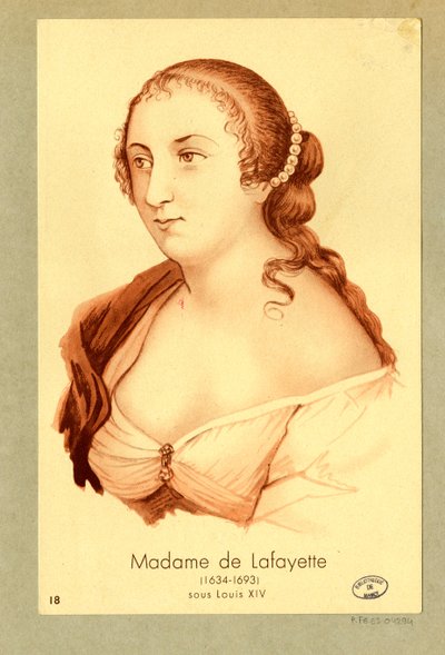 Madame de Lafayette door Unbekannter Künstler