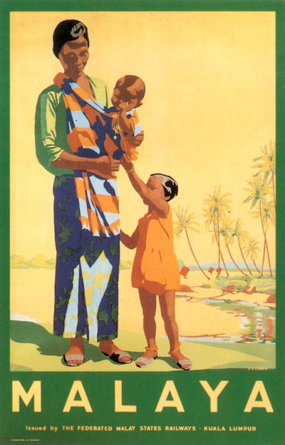 Malaya, door de Federates Malay States Railways door Unbekannter Künstler