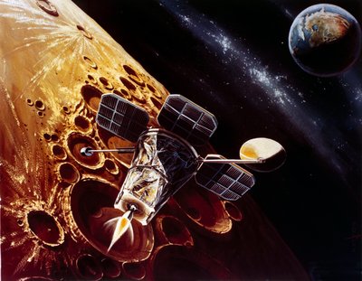 Bemande Ruimtevlucht, VS, Apollo, Algemene Tekening van de Maanorbiter door Unbekannt