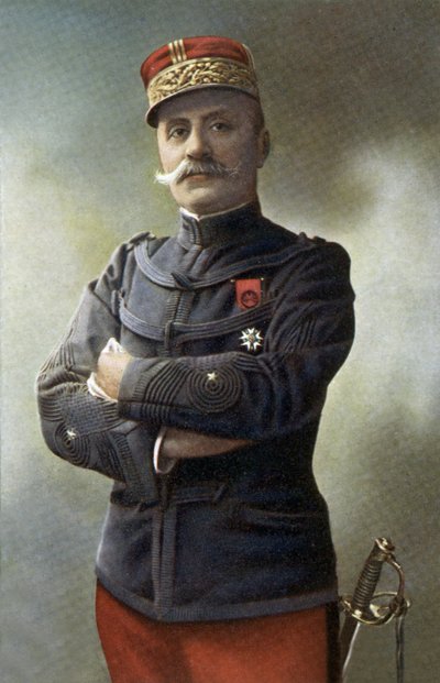 Marechal Ferdinand Foch (1851-1929), Divisiegeneraal in het Franse leger en vervolgens bevelhebber van de geallieerde legers in het noorden, hoofd van de generale staf van het Franse leger en opperbevelhebber van de geallieerde troepen in maart 1918, hij v door Unbekannter Künstler