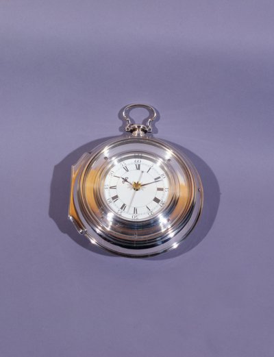 Marinehorloge, in zilveren paarbehuizing, door John Harrison en Zoon door Unbekannt