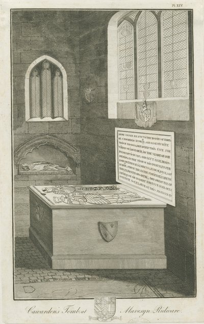 Mavesyn Ridware - Graf van Thomas Carwarden: gravure door Unbekannt